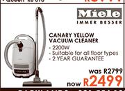 Canary Yellow Vacuum Cleaner
