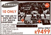 Samsung 46" FHD LED TV + DSTV HD PVR + 3.5" Walka(UA46F5000)