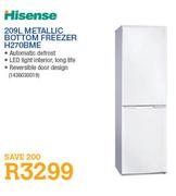 Hisense 209L Metallic Bottom Freezer (H270BME)-Each