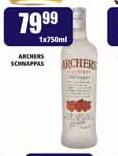Archers Schnapps-750ml