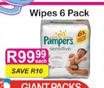 Pampers Active Baby Wipes 6 Pack-Each