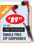 Dixon Tangle Free Zip Earphones(ZIP1345)