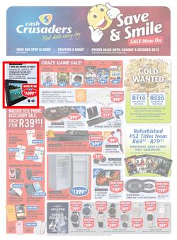 Cash Crusaders : Save & Smile, Sale Now On (17 Sep - 6 Oct 2013), page 1