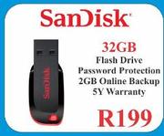 SanDisk Flash Drive Password Protection-32GB
