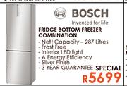 Bosch Fridge Bottom Freezer Combination-Each
