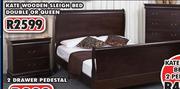 Kate Wooden Sleigh Bed Double Or Queen