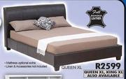 Full Bonded Leather Bed Queen XL