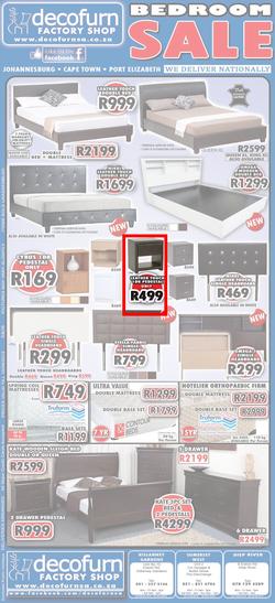 Decofurn Cape Town : Bedroom Sale (Valid until 10 Sep 2013), page 1