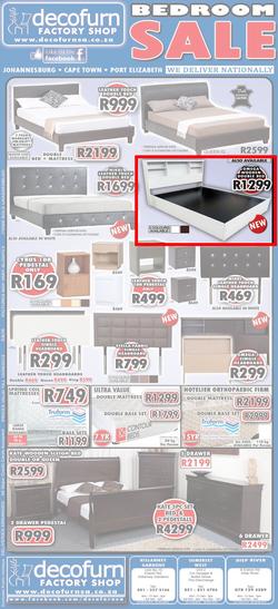 Decofurn Cape Town : Bedroom Sale (Valid until 10 Sep 2013), page 1