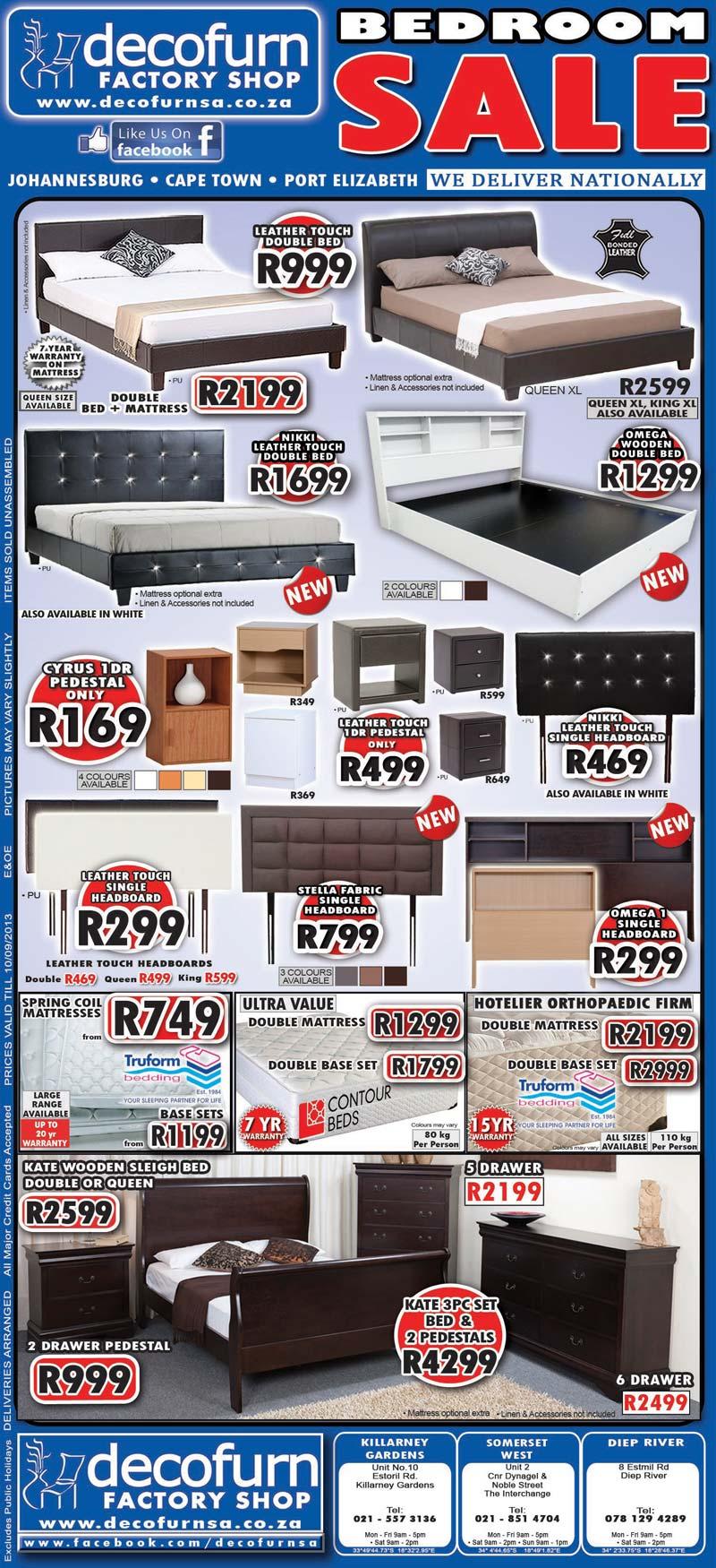 Decofurn on sale beds specials