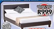 Leather Touch Double Bed