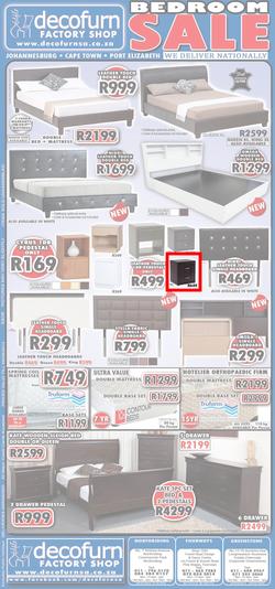 Decofurn Johannesburg : Bedroom Sale (Valid until 9 Sep 2013), page 1