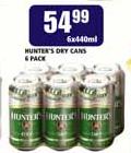 Hunter's Dry Cans -6x440ml