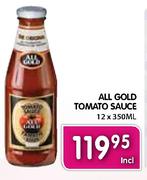 All Gold Tomato Sauce-12x350ml
