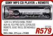 Sony MP3 CD Player + Remote(GT320)