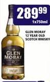 Glen Moray 12 Year Old Scotch Whisky-750ml