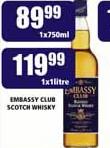 Embassy Club Scotch Whisky-750ml