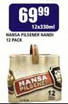 Hansa Pilsenser Nandi 12 Pack-12 x 330ml