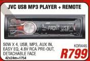 JVC USB MP3 Player + Remote(KDR446)