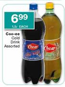 Coo-ee Cold Drink Assorted-1.5 Ltr each