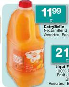 Dairy Belle Nectar Blend Assorted, Each-2 Ltr