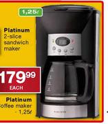 Platinum Coffee Maker-1.25 Ltr