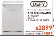 Defy 12 Place Dishwasher