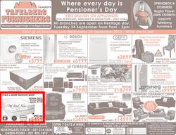 Tafelberg Furnishers : Where Every Day Is Pensioner's Day (Valid until 25 Sep 2013), page 1