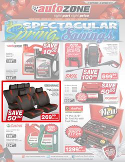 Autozone : Spectacular Spring Specials (24 Sep - 6 Oct 2013), page 1