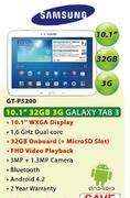 Samsung GT-P5200 10.1" 32GB 3G Galaxy Tab 3-Each 