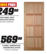 8 Panel Hardwood Engineered Door-813mmx2032mm