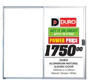 Duro Aluminium Natural Sliding Door-1800mmx2100mm