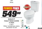 Build It Toilet Wash Down P-Trap-4 Piece