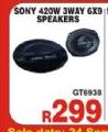 Sony 420W 3 Way 6x3 Speakers