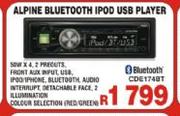 Alpine Bluetooth Ipod USB Player