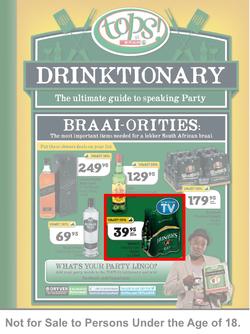 Tops at Spar Eastern Cape : Drinktionary (24 Sep - 5 Oct 2013), page 1