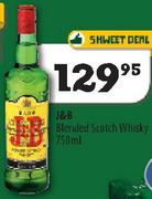 J & B Blended Scotch Whisky-750Ml