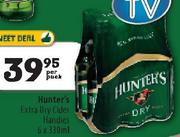 Hunter's Extra Dry Cider Handles-6x330Ml Per Pack