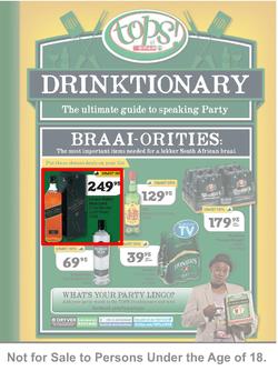 Tops at Spar Western Cape : Drinktionary (24 Sep - 5 Oct 2013), page 1