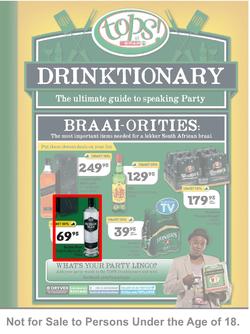 Tops at Spar Western Cape : Drinktionary (24 Sep - 5 Oct 2013), page 1