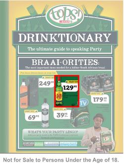 Tops at Spar Western Cape : Drinktionary (24 Sep - 5 Oct 2013), page 1