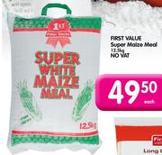 First Value Super Maize Meal-12.5Kg Each