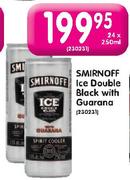 Smironoff Ice Double Black With Guarana-24x250ml