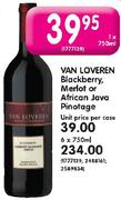 Van Loveren Blackberry,Merlot Or African Java Pinotage-750ml
