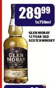 Glen Moray 12 Year Old Scotch Whisky-750ml