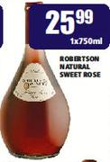 Robertson Natural Sweet Rose-750ml