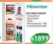 Hisense 220Ltr Fridge Freezer