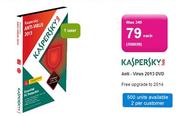 Kaspersky Anti Virus 2013 DVD 1 User Software