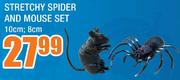 Stretchy Spider And Mouse Set(10/8cm)-Each