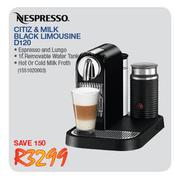 Nespresso Citiz & Milk Black Limousine (D120)-Each